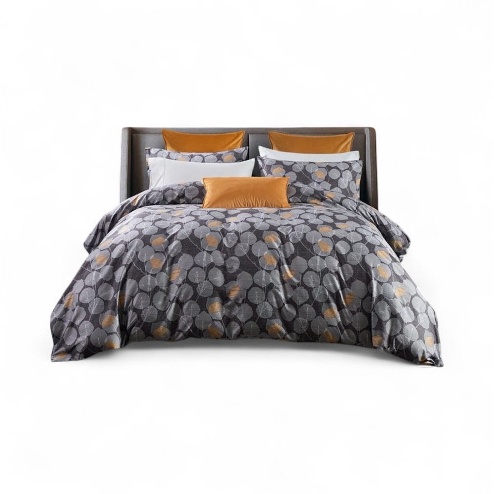 Finley King Duvet Cover Set Sateen Geometric Shapes